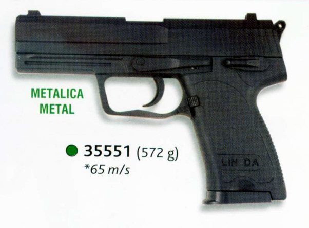 Pistola met�lica de muelle