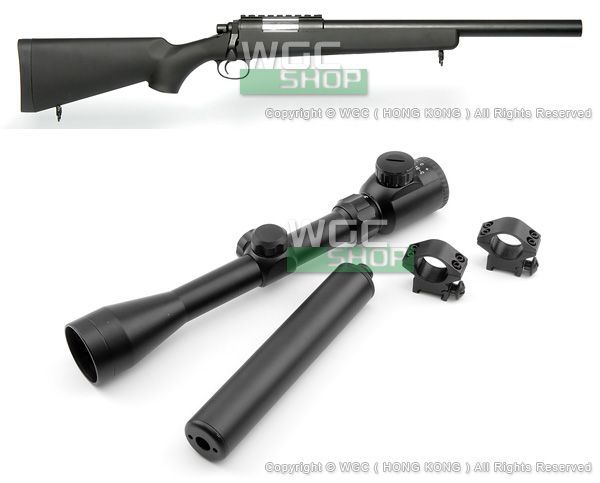 Jing Gong BAR-10G Rifle de francotirador con mira (sniper rifle)