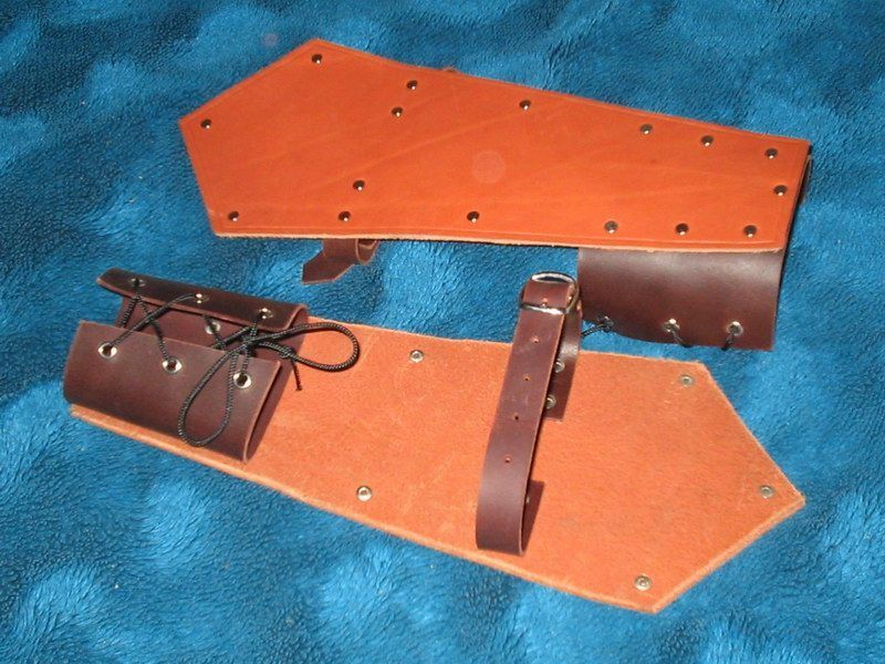 Placas de cuero para antebrazo