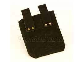Bolsa pequeña de serraje para cinturón