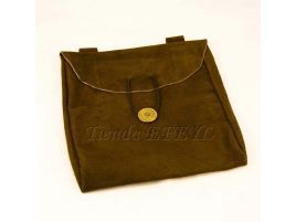 Bolsa medieval grande de serraje para cinturón