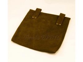 Bolsa medieval grande de serraje para cinturón