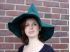 Sombrero gorro puntiagudo bruja mago fieltro lana