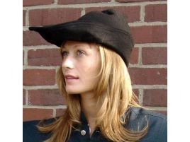 Sombrero puntiagudo estilo Robin Hood en lana o piel