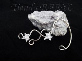 Aro élfico pendiente oreja alpaca 304