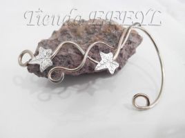 Aro élfico pendiente oreja alpaca 304