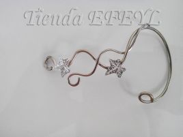 Aro élfico pendiente oreja alpaca 304