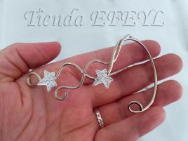 Aro élfico pendiente oreja alpaca 304