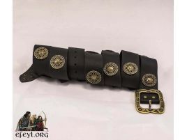 Cinturón medieval deluxe largo hebilla