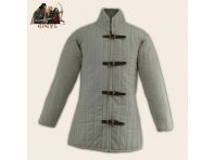 Gambeson manga larga crudo natural acolchado armadura