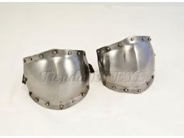 rodilleras acero armadura medieval