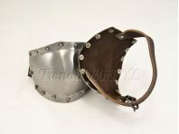 rodilleras acero armadura medieval