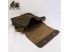 Bolsa piel cuero bandolera rectangular steampunk para tablet