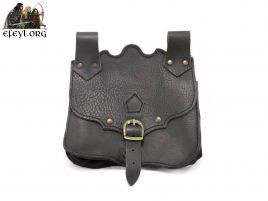 Bolsa de piel medieval rinonera