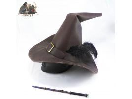 Sombrero piel mago bruja hebilla dumbledore gandalf potter