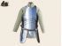 Gambeson crudo coraza acero escarcelas