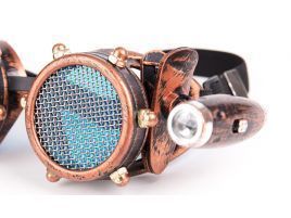 Gafas goggles steampunk con luz
