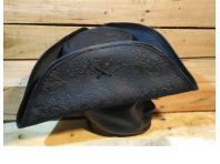 Sombrero pirata deluxe con piel grabada