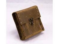 Bolsa cuadrada de cuero steampunk para cinturón