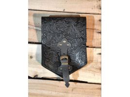 Bolsa piel repujada medieval steampunk