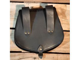 Bolsa piel grabados medieval cuero