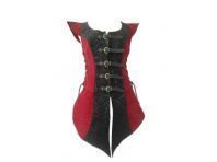 Armadura ligera piel jubon largo deluxe mujer