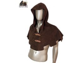 manteleta cubrehombros mantelina serraje capucha