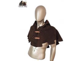 manteleta cubrehombros mantelina serraje capucha