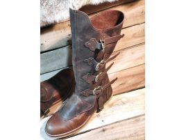 Polainas cubrebotas piel hebillas