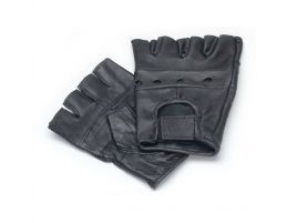 Guantes de cuero dedos cortados