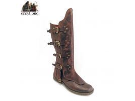 Polainas cubrebotas piel hebillas