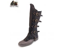 Polainas cubrebotas piel hebillas