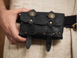 Bolsa piel envejecida motivo arbol