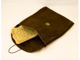 Bolsa grande de serraje para cinturón