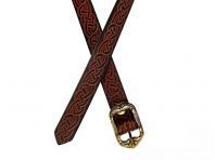 Cinturon medieval estrecho nudos celtas