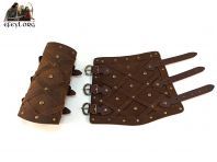 Brazales cuero medieval nordicos piel