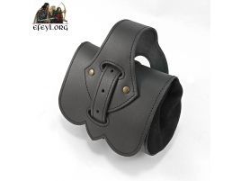 Bolsa piel cuero caballero medieval limosnera