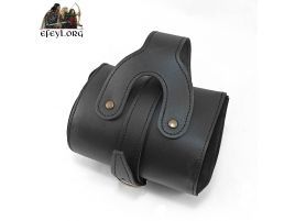 Bolsa piel cuero caballero medieval limosnera