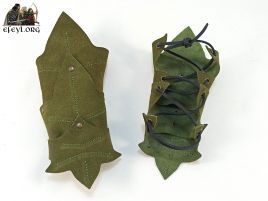 Brazales serraje hojas elficas