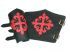 Brazales de piel con motivos templarios
