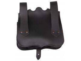 Bolsa de piel riñonera diseño templario