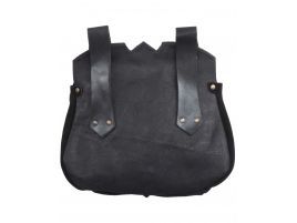 Bolsa de piel riñonera diseño templario