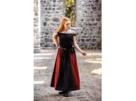 Falda medieval de franjas de algodón