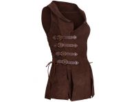 Armadura ligera Sylvenlace. Tabardo de serraje femenino