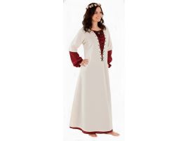 Sobrevestido Lady Frey medieval lino algodon