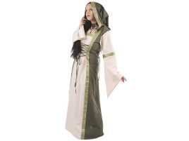 Vestido Hechicera XXL druida medieval disfraz
