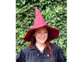 Sombrero o gorro puntiagudo estilo bruja o mago