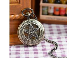 Reloj de bolsillo mecánico estrella de cinco puntas