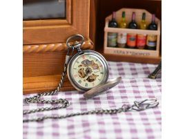 Reloj de bolsillo mecánico estrella de cinco puntas