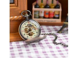 Reloj de bolsillo mecánico estrella de cinco puntas